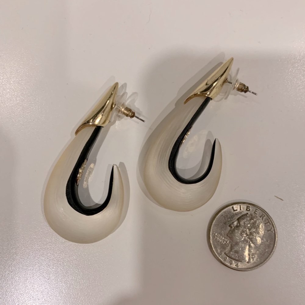 Alexis Bittar Gold Hook Earrings